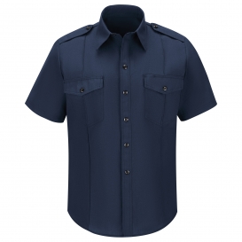 Workrite Fire Service FSC6 Men\'s Classic Short Sleeve Fire Chief Shirt - Navy