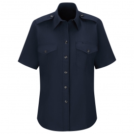 Workrite Fire Service FSC7 Women\'s Classic Short Sleeve Fire Chief Shirt - Midnight Navy