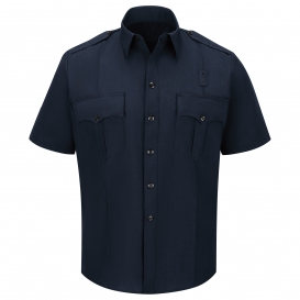 Workrite Fire Service FSE2 Men\'s Classic Short Sleeve Fire Officer Shirt - Midnight Navy