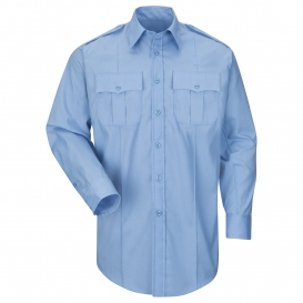 Horace Small HS1524 Men\'s New Dimension Plus Long Sleeve Poplin Shirt - Light Blue