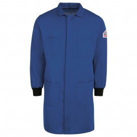 Bulwark FR KNC2 Men\'s Lab Coat with Knit Cuffs - Royal Blue