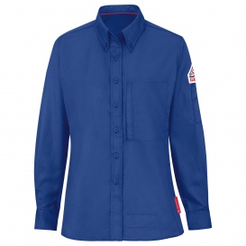 Bulwark FR QS23 Women\'s iQ Series Lightweight Comfort Woven Shirt - Royal Blue