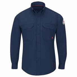 Bulwark FR QS24 Men\'s iQ Series Lightweight Comfort Woven Shirt - Navy