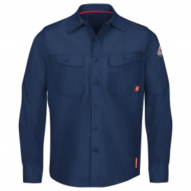 Bulwark FR QS40 Men\'s iQ Series Endurance Collection Work Shirt - Navy