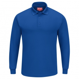 Red Kap SK6LMen\'s Performance Knit Polo - Long Sleeve - Royal Blue