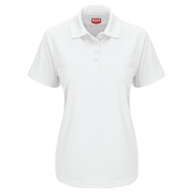 Red Kap SK97 Women\'s Pocketless Core Polo - Short Sleeve - White