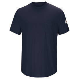 Bulwark FR SMT6 Men\'s Lightweight Short Sleeve T-Shirt - Navy