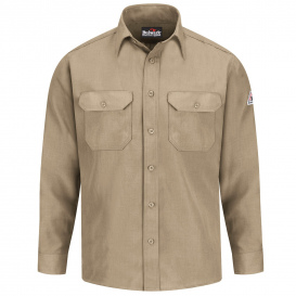 Bulwark FR SND2 Men\'s Lightweight Uniform Shirt - Nomex IIIA - 4.5 oz. - Tan