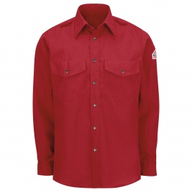 Bulwark FR SNS2 Men\'s Lightweight Nomex Snap-Front Shirt - Red