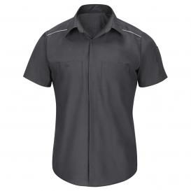 Red Kap SP4A Men\'s Short Sleeve Pro Airflow Work Shirt - Charcoal