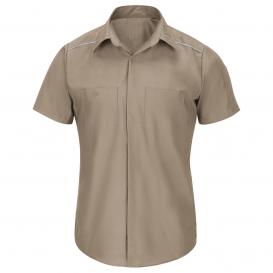 Red Kap SP4A Men\'s Short Sleeve Pro Airflow Work Shirt - Khaki