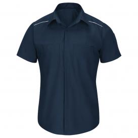 Red Kap SP4A Men\'s Short Sleeve Pro Airflow Work Shirt - Navy