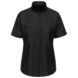 Red Kap SX45 Women\'s Pro Plus OilBlok and MIMIX Work Shirt - Short Sleeve - Black