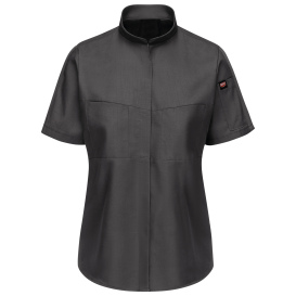 Red Kap SX45 Women\'s Pro Plus OilBlok and MIMIX Work Shirt - Short Sleeve - Charcoal