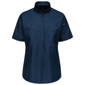 Red Kap SX45 Women\'s Pro Plus OilBlok and MIMIX Work Shirt - Short Sleeve - Navy