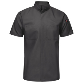 Red Kap SX46 Men\'s Pro Plus OilBlok and MIMIX Work Shirt - Short Sleeve - Charcoal