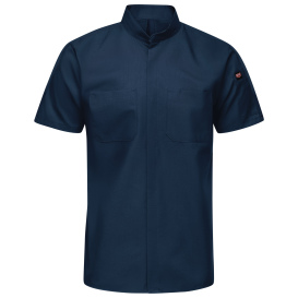 Red Kap SX46 Men\'s Pro Plus OilBlok and MIMIX Work Shirt - Short Sleeve - Navy