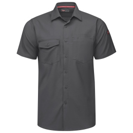 Red Kap TSM2 Men\'s Cooling Work Shirt - Short Sleeve - Carbon