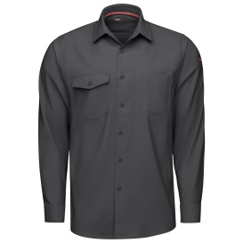 Red Kap TSM4 Men\'s Cooling Work Shirt - Long Sleeve - Carbon