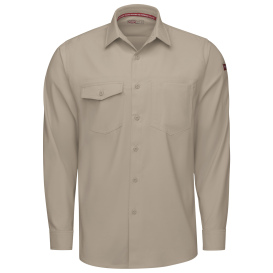 Red Kap TSM4 Men\'s Cooling Work Shirt - Long Sleeve - Sand