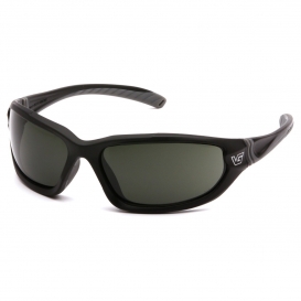 Venture Gear VGSB122TB Ocoee Eyewear - Black/Charcoal Frame - Smoke Green Anti-Fog Lens
