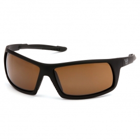 Venture Gear VGSB418T Stonewall Tactical Eyewear - Black Frame - Bronze Anti-Fog Lens