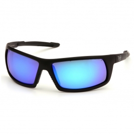 Venture Gear VGSB465T Stonewall Tactical Eyewear - Black Frame - Ice Blue Mirror Anti-Fog Lens