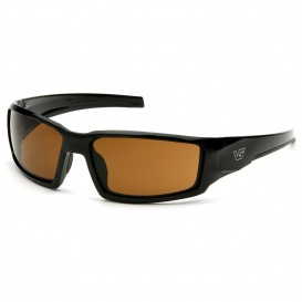 Venture Gear VGSB518T Pagosa Eyewear - Black Frame - Bronze Anti-Fog Lens