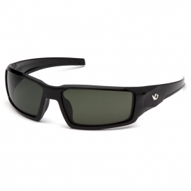 Venture Gear VGSB522T Pagosa Eyewear - Black Frame - Smoke Green Anti-Fog Lens
