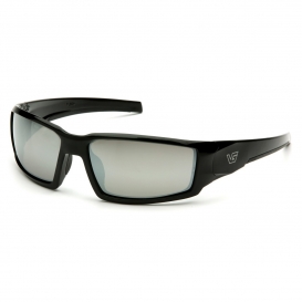 Venture Gear VGSB570T Pagosa Eyewear - Black Frame - Silver Mirror Anti-Fog Lens