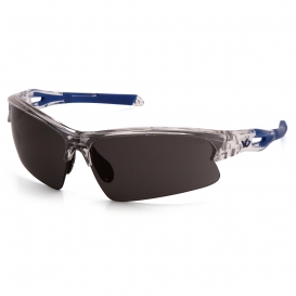 Venture Gear VGSC1620T Monteagle Eyewear - Clear/Blue Frame - Gray Anti-Fog Lens