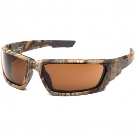 Venture Gear VGSCM1018DTB Brevard Eyewear - Camo Foam Lined Frame - Bronze Anti-Fog Lens