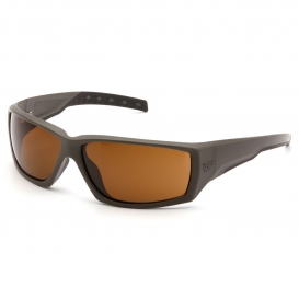 Venture Gear VGSG718T Overwatch Tactical Eyewear - OD Green Frame - Bronze Anti-Fog Lens