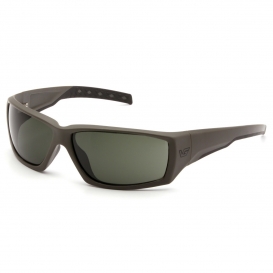 Venture Gear VGSG722T Overwatch Tactical Eyewear - OD Green Frame - Smoke Green Anti-Fog Lens