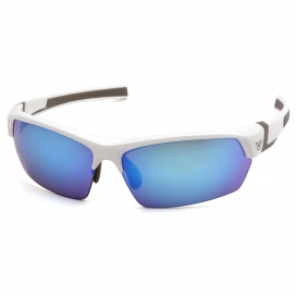 Venture Gear VGSW365T Tensaw Eyewear - White/Gray Frame - Ice Blue Mirror Anti-Fog Lens