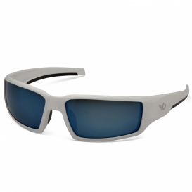 Venture Gear VGSW565T Pagosa Eyewear - White Frame - Ice Blue Mirror Anti-Fog Lens