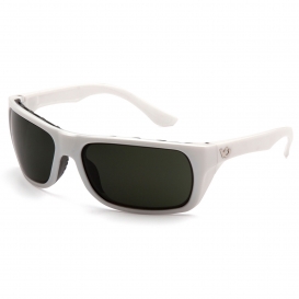 Venture Gear VGSW922T Vallejo Eyewear - White Frame - Forest Gray Anti-Fog Lens