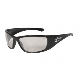 Radians VG1-90 Vengeance Safety Glasses - Black Frame - Indoor/Outdoor Mirror Lens