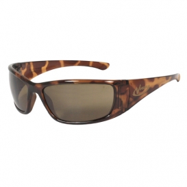 Radians Vengeance Safety Glasses - Tortoise Shell Frame - Coffee Lens