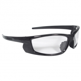 Radians VT1-10 Voltage Safety Glasses - Black Frame - Clear Lens