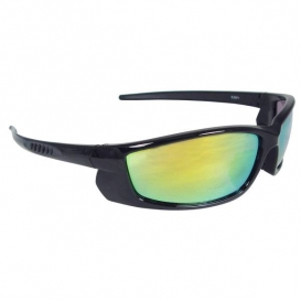 Radians Voltage Safety Glasses - Black Frame - Electric Orange Mirror Lens
