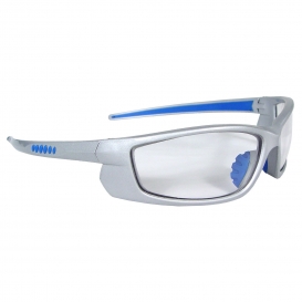 Radians VT6-10 Voltage Safety Glasses - Silver Frame - Clear Lens