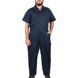 Walls 1216 Twill Non-Insulated Short Sleeve Coveralls - Navy