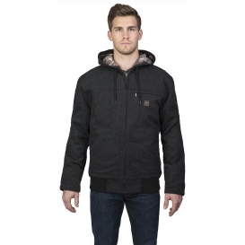 Walls YJ524 Workwear Muscle Back Hooded Jacket with Kevlar - Midnight Black
