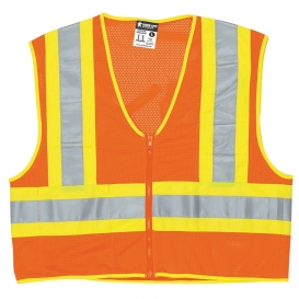 River City WCCL2OFR Type R Class 2 Limited Flammability Two-Tone Dielectric Safety Vest - Orange