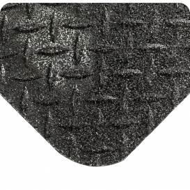 Wearwell 416 Diamond-Plate SpongeCote Floor Mat with GRITSHIELD - 15/16\