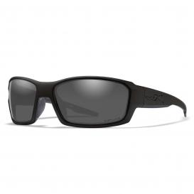 Wiley X ACREB01 WX Rebel Alternative Fit Sunglasses - Matte Black Frame - Grey Polarized Lens