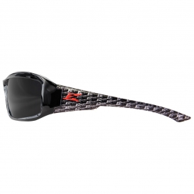Edge XB116-V1 Brazeau Designer Safety Glasses - Black Frame - Smoke Lens