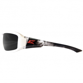 Edge XB146-V2 Brazeau Designer Safety Glasses - White Frame - Smoke Lens