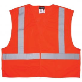 MCR Safety XCL2MO Type R Class 2 Breakaway X-Back Mesh Safety Vest - Orange